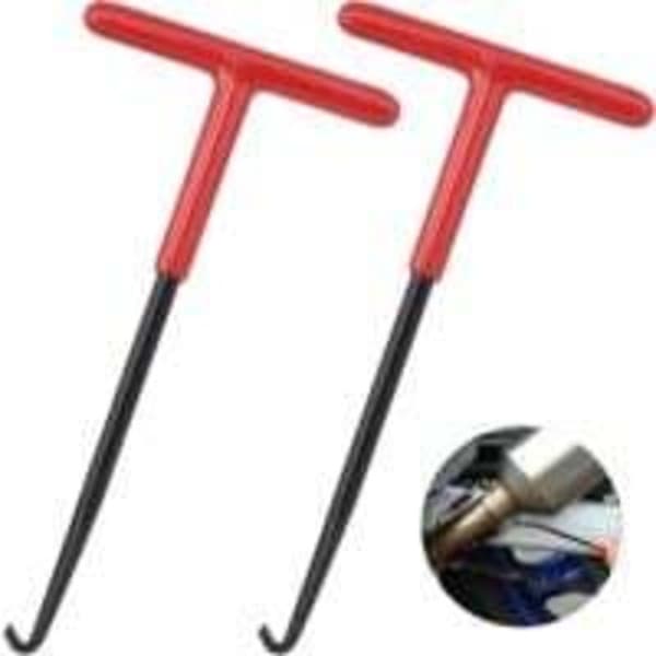 Exhaust Spring Hook 2 Pcs Spring Hook Remover Spring Hook Removal Tool for Motorcycle Exhaust Pipe Chainsaw Lawn Mower Brush Cutter