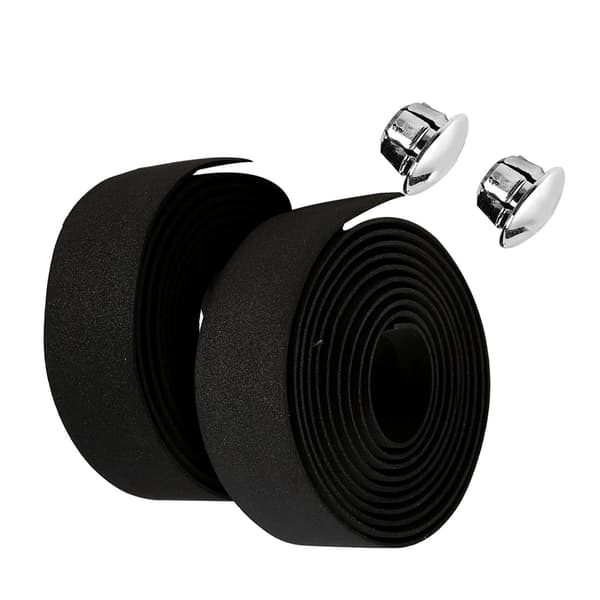 2PCS Bicycle Handlebar Tape Non-slip Shock Absorbing Durable Black Bike Handlebar Wrap