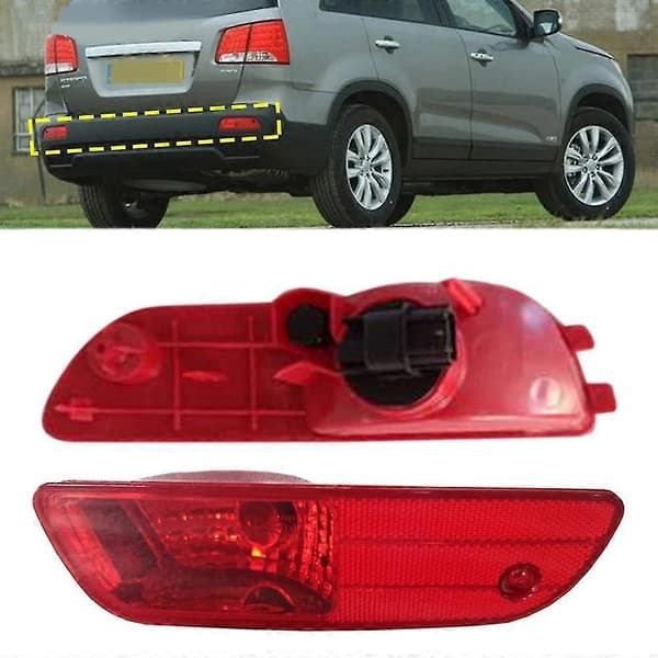 Right Rear Bumper Fog Light Parking Warning Reflector Taillight with Bulb for Sorento 2009 201