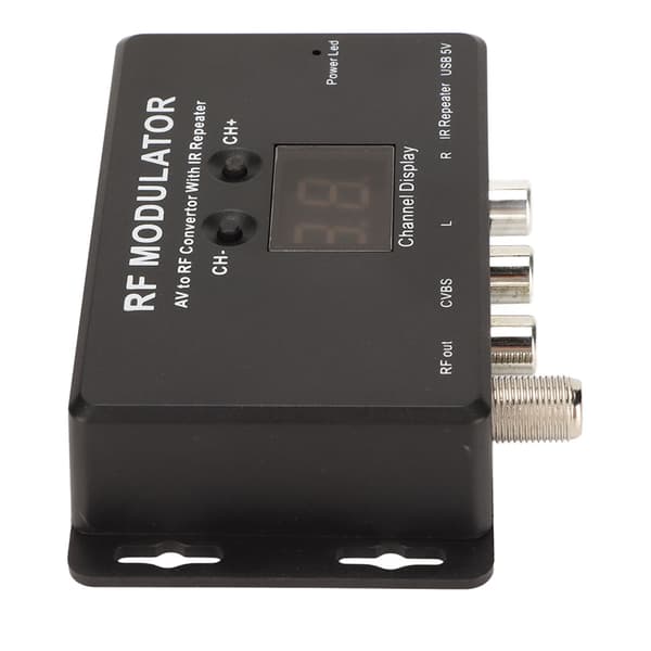 RF Modulator Professional PAL NTSC 21-Channel AV to RF Converter for Set-Top Box DVR DVD