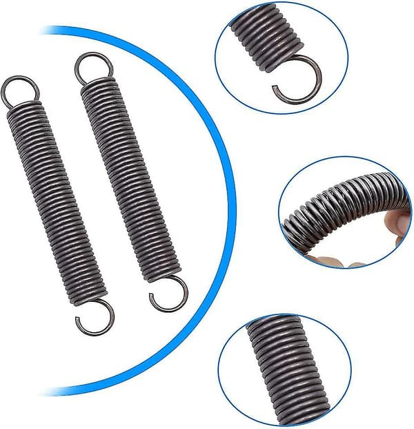 2 pcs Extension Spring Spring Steel Extended Compressed Spring Double Hook Springs - 2x18x150mm