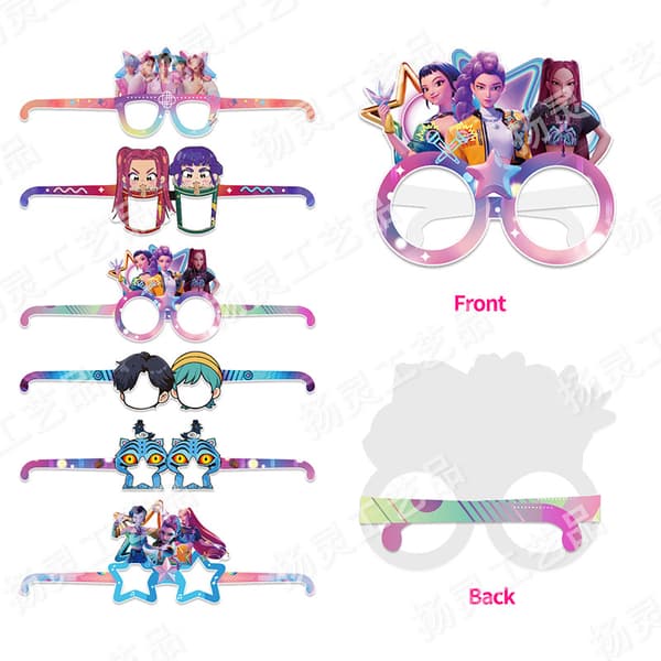 Demon Hunter Witch Glasses 12-pack Party Paper Decorations Props A A