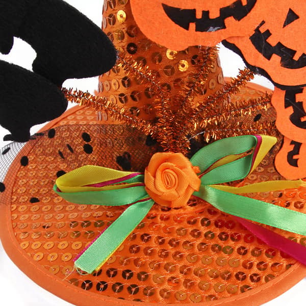 Dekorativ hundehatt gresskar med flaggermus som Halloween-hundeleke