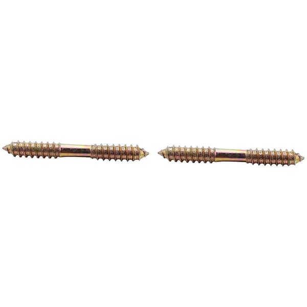 M8 x 70 mm Dobbeltsidig Tre-til-Tre Møbelfesteskruer 5 stk