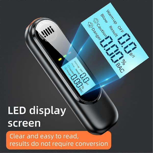 Intelligent Ethanol Tester Rechargeable Ethanol Meter Pocket Size Portable Detector Wine Beverage Measures