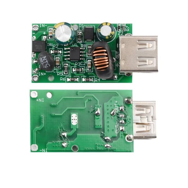2 kpl 5V 2A yksittäisiä USB-sähkölatausmoduuleja DC8-90V levylle virta -