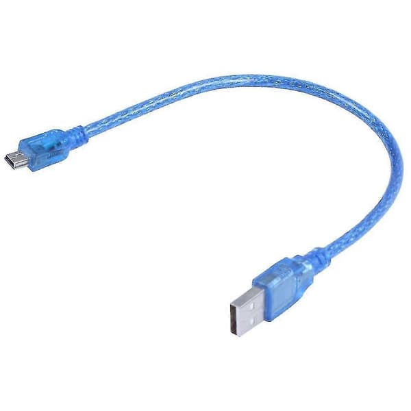 Ny USB 2.0 A til Mini USB B 5-pinners datakabeladapterkonverterer 1 fot