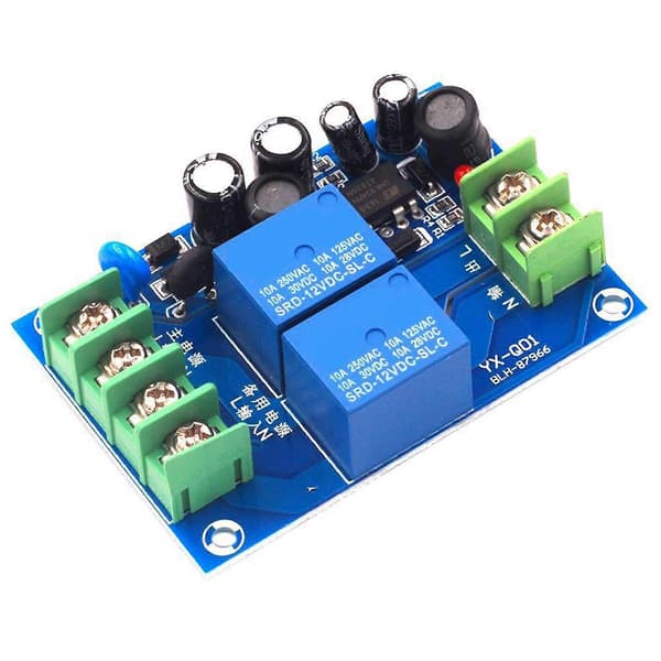 220V 2-vejs automatisk afbryder 10A Dobbelt strømforsyning 2 ind 1 ud Strømafbrydelse for Switch B