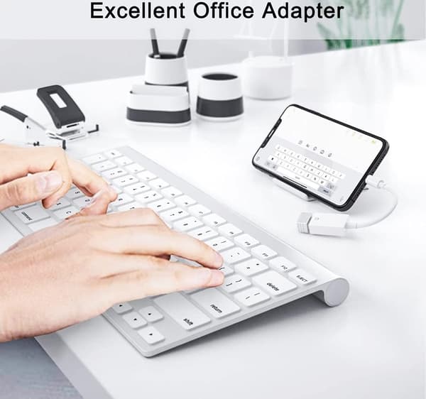 USB-adapter for iPhone USB til OTG Lightning til USB-kabeladapter for Apple iPad Reiseadapter for kamera USB-disk Tastatur Mus USB-minne etc.