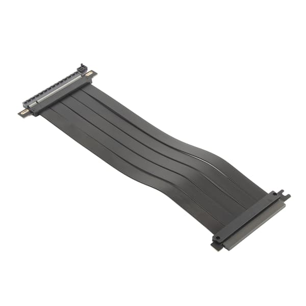 PCIE 4.0 X16 Extremely Flexible 180 Degree High-Speed GPU Extension Cable Riser for RX6900XT RX6800XT RTX3090ti Black 30cm/11.81in