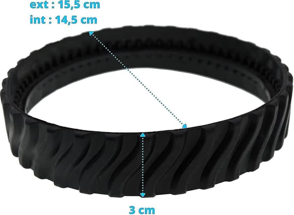 2 spor, der kan tilpasses til Zodiac Mx6 Mx8 Mx9, Baracuda poolrenserdæk R0526100-9