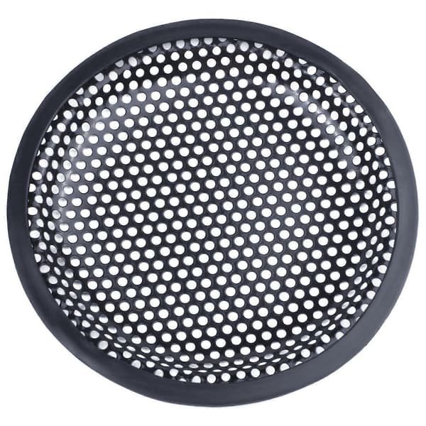 6,5 tommer metalnet rundt bilwoofer-beskyttelsesgitter sort 2 stk.