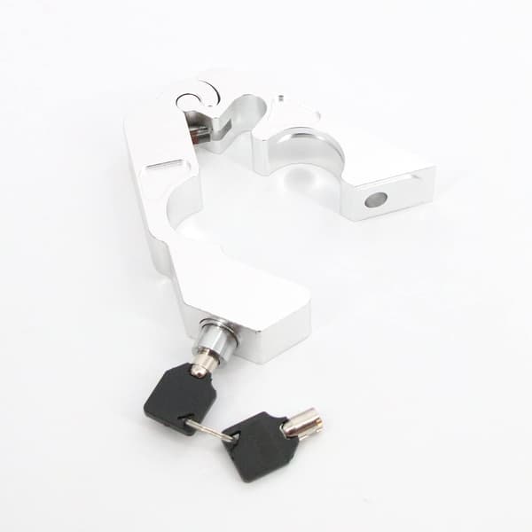 Grip Lock, Motorsykkelstyrets grepssikkerhetslås og nøkkel (sølv)