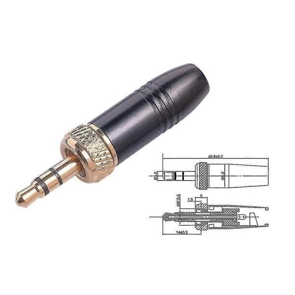 5 stk. Lavalier Reversmikrofon 3,5 mm lydstik med M6 indvendigt gevindkabel til-