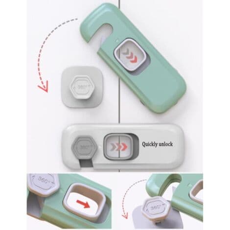 Safety Lock, Childproof Cabinet Doors, Practical Safety Locks (4pcs) (FMY)