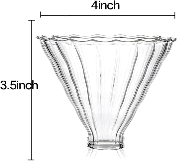 2 stk. kaffetraktere i glass, kaffedryppere 2 stk. – liten 2pcs-Small