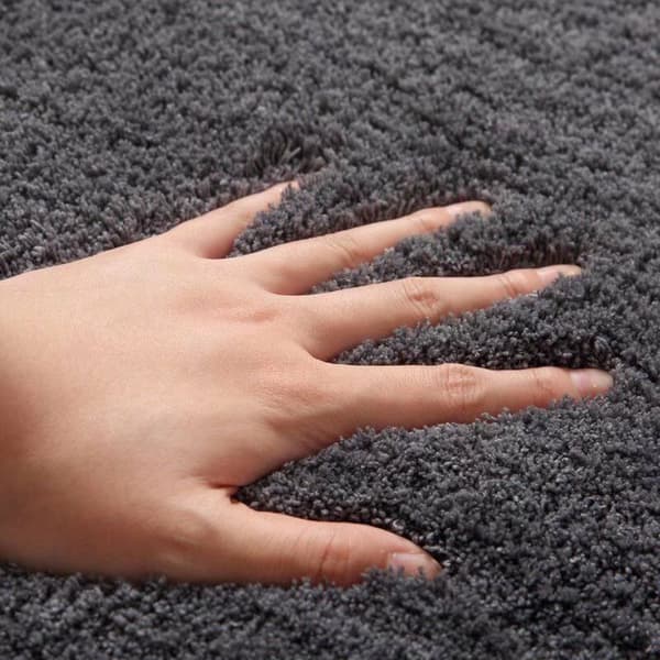 Sklisikker badematte, absorberende gulvmatte, soveromsmatte, oransjerød 40x60cm