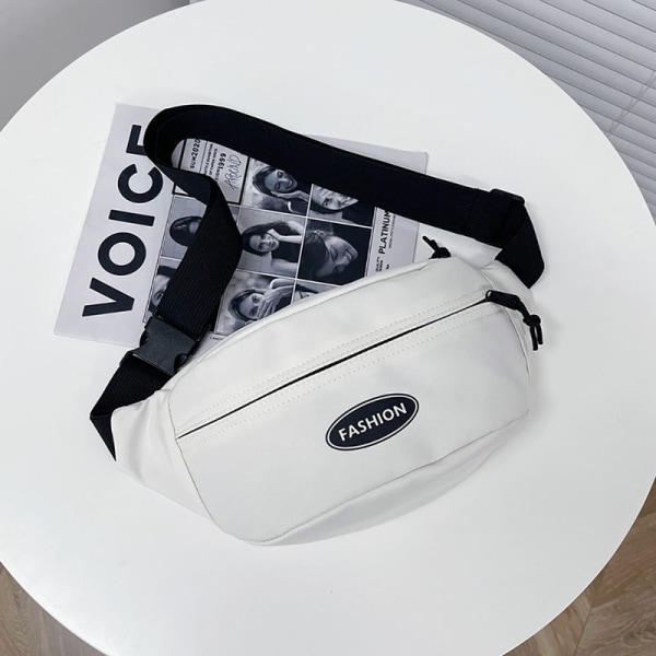 Pocket bag men's belt bag women's hip bag white