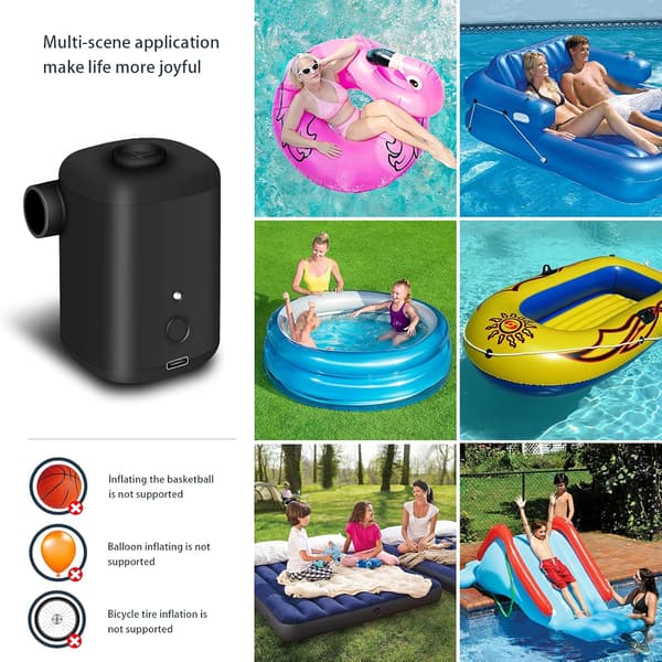 Sähköpumppu 2 in 1 Kannettava johdoton USB-ladattava täyttölaite