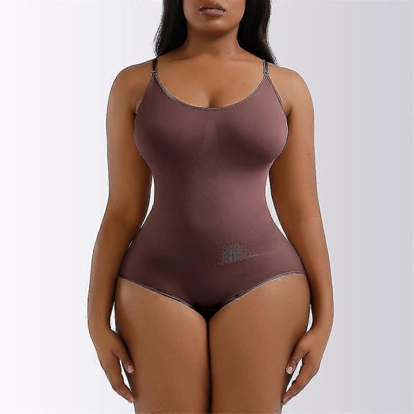 Heyshape Snatched Bodysuit Heyshape Bodysuit Snatched Shapewear Bodysuit Dam M Brun triangelmodell M Brown triangle model