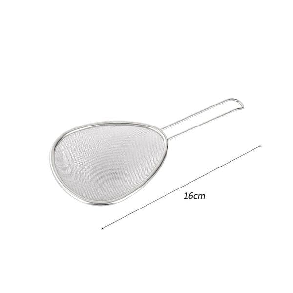 Finmasket si trådsigte let at rengøre oval melsigte i rustfrit stål 16 cm 16cm