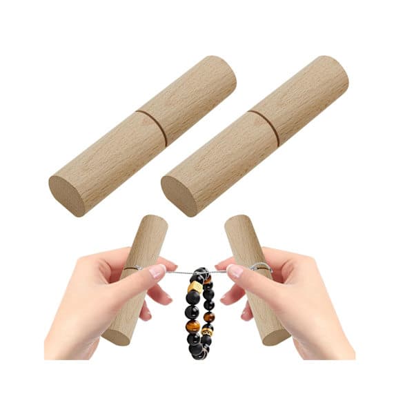 2 knutklemmer, egnet for silikonperler, arbeidsbesparende og effektive, egnet for nøkkelringer, armbånd, DIY-håndverk