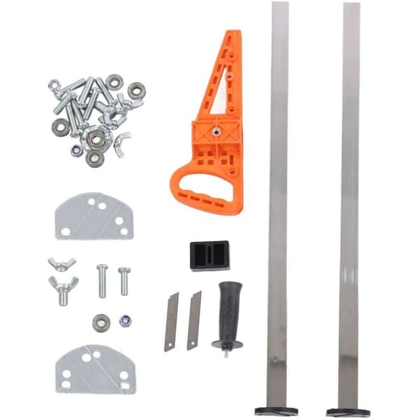 Debuns - Manual Drywall Cutter - Adjustable Cutting Width 20-600 mm - Dual Handle Design - Durable Iron Blade