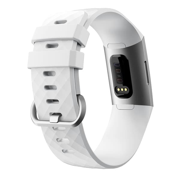 Silicone Sports Wristband for Smartwatch, Replacement Strap Compatible with Fitbit Charge 3