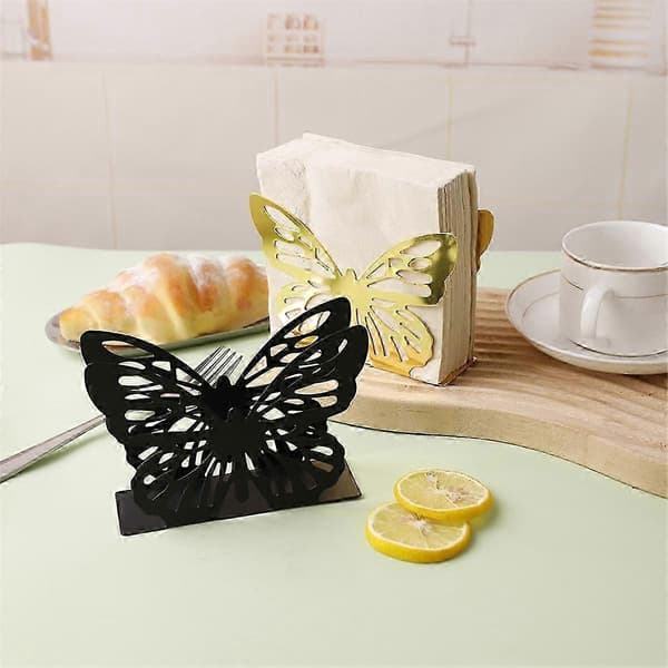 Paper Towel Holder, Suitable for Restaurant, Hotel, Cafe, Dining Table, Vertical Square Towel Holder, Base Black-