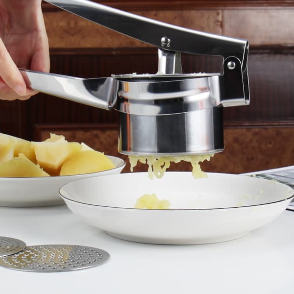 Premium Spaetzle / Kartoffelpresser i rustfrit stål med 3 sigteindsatser