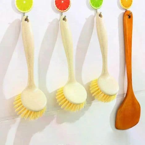 Multifunctional Kitchen Cleaning Brush with Long Handle, Suitable for Pots and Pans