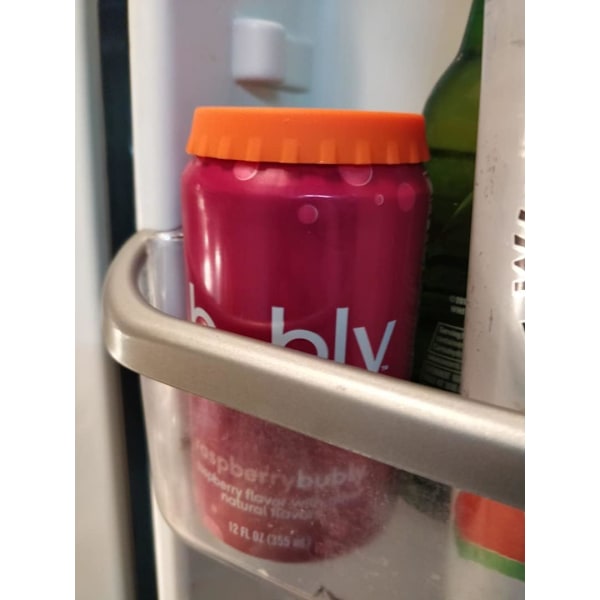 Silikonlock för läskburkar, 6-pack återanvändbara lock för läsk/dryck/ölburkar