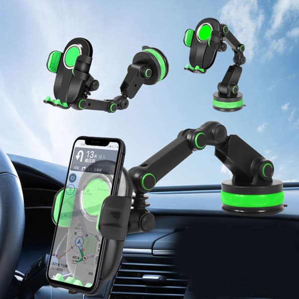 Matkapuhelimen pidike auton keskikonsolin pinopidike imukuppituki puristinkiinnike handsfree