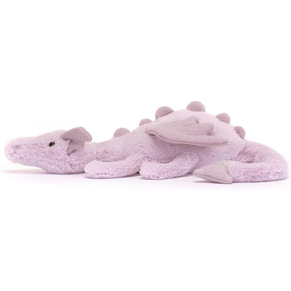 Snödrake Blød Legetøj, Stor 48 cm - Mytisk Plyslegetøj - Klassisk Børnegave [YD] lilla