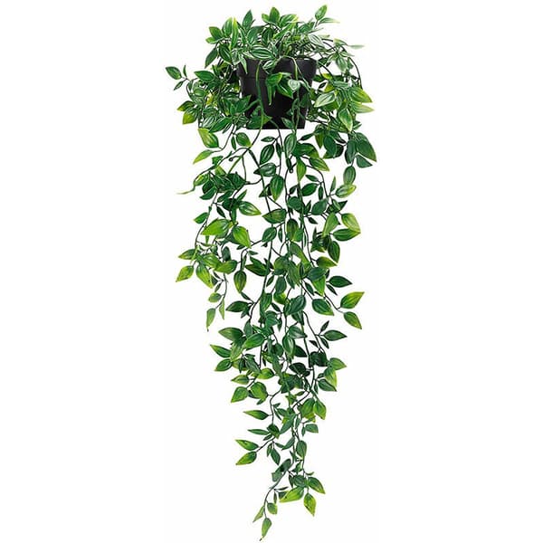 Kunstig potteplante, indendørs/udendørs, hængende, 9 cm