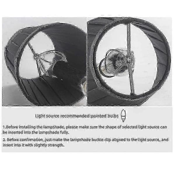 6 stk. lampeskærme til lysekrone, pendellampe, bordlampe, gulvlampe