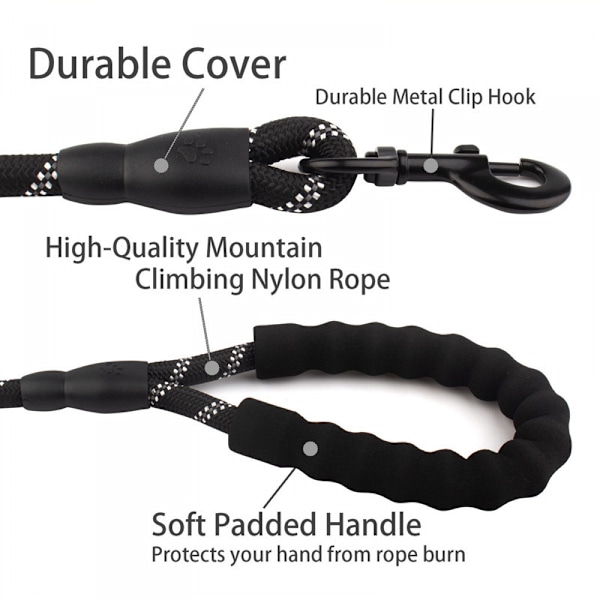 6 meter long dog leash with high reflectivity, suitable for me