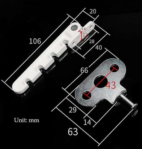 Vinduslås, Barnesikkerhetslås, Anti-klem-lås, Vindusventilator, Upvc Vindusåpner [DB]