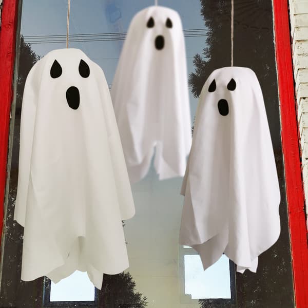 /#/3 stk. Halloween-spøkelsesaktige hengende ornamenter/#/