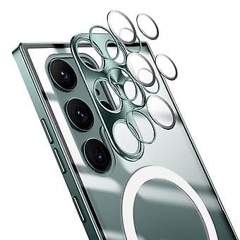 Frosted Metal Phone Case for Samsung Galaxy S21 Ultra (Purple)