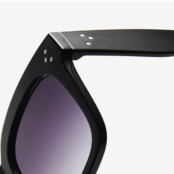Stylish High Quality Polarized Sunglasses Svart Gradient Grå