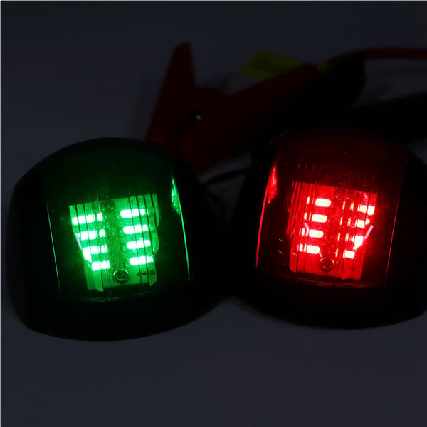 2pcs Left Red Right Green Boat Sidelight LED Weatherproof Navigation Light for Yacht Boat