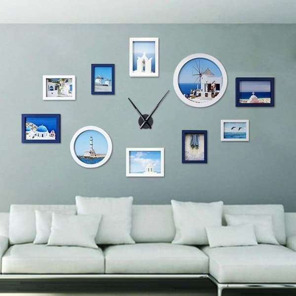 Large Wall Clock Hands 31.5 cm Simple Black Without Number Mechanism for DIY Frameless Clock with Long Hands