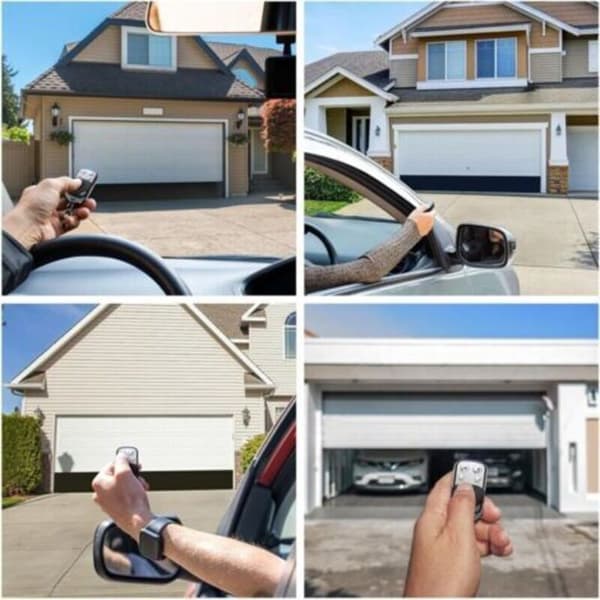 Universal Gate Remote Control 433.92 MHz, Wireless 4-Button Garage Door Remote Copy, 3-Piece Key Fob