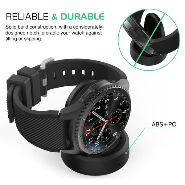 Smartwatch trådløs oplader let at bære til Gear S3 classic/ Frontier