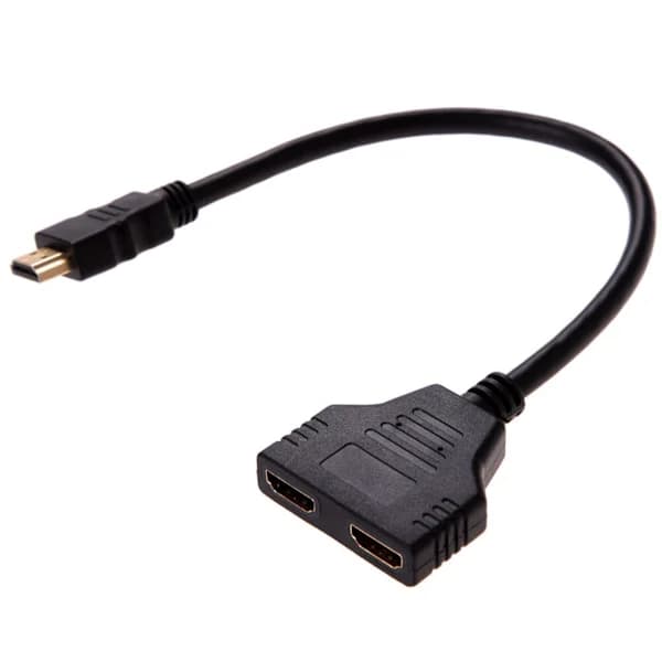 1 ind 2 ud 1080P HD han til dobbelt hun splitteradapterkabel