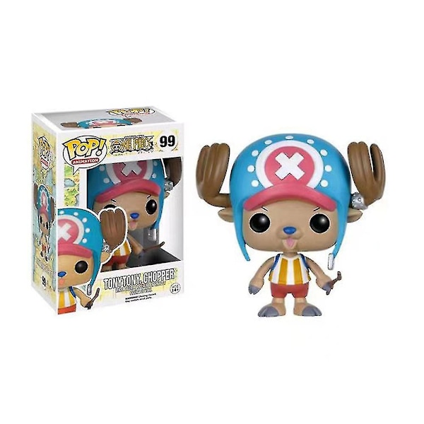 One Piece -animaatiohahmot Monkey D.luffy, Tony Chopper, Roronoa Zoro Anime -hahmot Keräilylelut Chopper