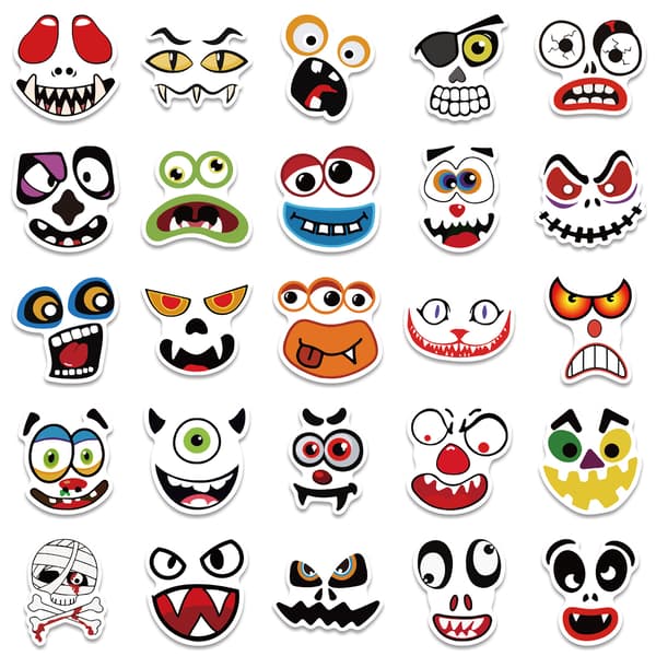 50 Halloween-kurpitsaemotikonitarraa
