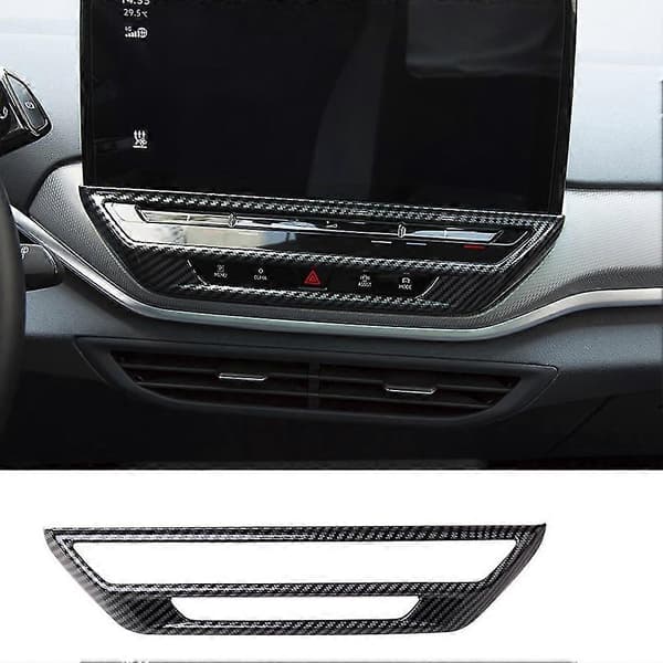 For Id.4 Id4 2021 2022 Karbonfiber Bil A/C Bryterknapp Kontrollpanel Deksel Trim Ramme Dekorasjon