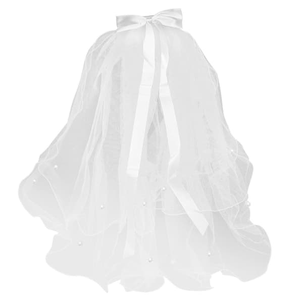 Bryllup Dobbeltlags Barne-slør Trendy Hodeplagg Ornament Barn Hårpynt